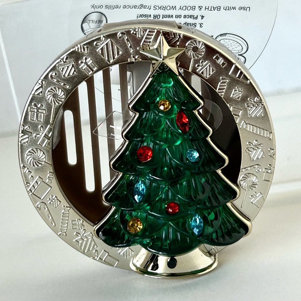 Bath & Body Works CHRISTMAS TREE CAR FRAGRANCE VENT VISOR CLIP NEW!